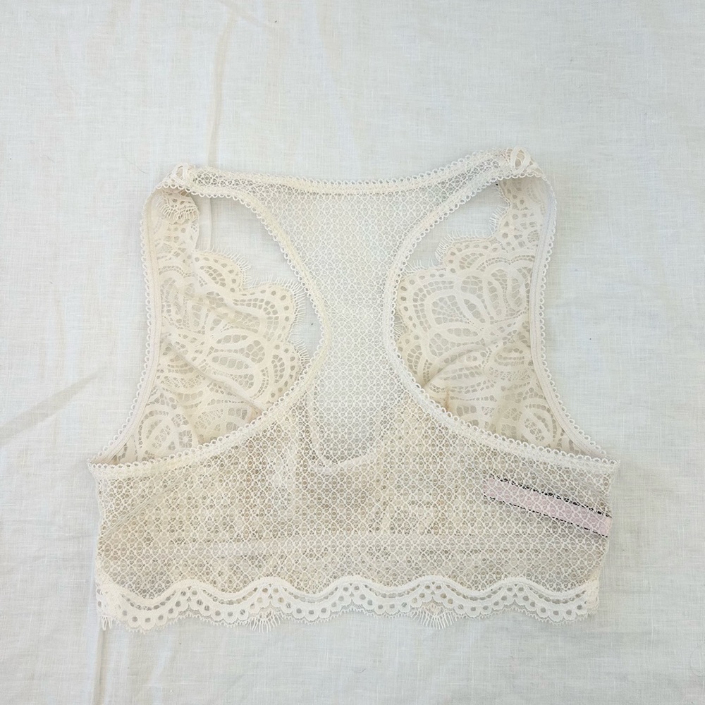 Victoria's Secret Dream Angels Pale Pink Lace Up Bralette with Racerback - Picture 4 of 9